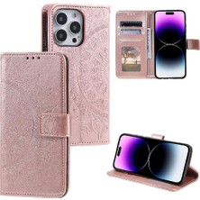 Mays Home1 IPhone 16 Için Flip Case Pro Max Totem Kabartma Pu Deri Kickstand (Yurt Dışından)