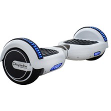 Citymate Smart Balance Elektrikli Kaykay Hoverboard 6.5 Inch Otomatik Dengeli LED Işıklı Beyaz