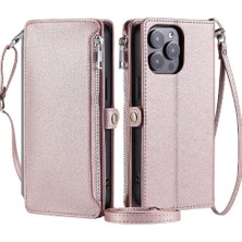 Manyi Mall IPhone 14 Için Crossbody Durumda Pro Max Uzun Kordon Fermuar Faturaları Yuvası 9 (Yurt Dışından)