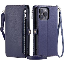 Manyi Mall IPhone 14 Için Crossbody Durumda Pro Max Uzun Kordon Fermuar Faturaları Yuvası 9 (Yurt Dışından)