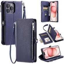 Manyi Mall IPhone 14 Için Crossbody Durumda Pro Max Uzun Kordon Fermuar Faturaları Yuvası 9 (Yurt Dışından)