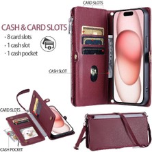 Mays Home1 IPhone Xr Uzun Kordon Rfıd Engelleme Durumda Cüzdan 9 Için Crossbody Durumda (Yurt Dışından)