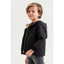 Gold Class Kidswear Kapüşonlu Su Geçirmez Erkek Çocuk Yağmurluk
