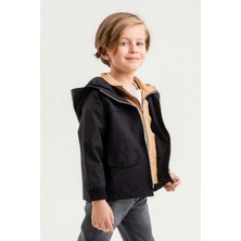 Gold Class Kidswear Kapüşonlu Su Geçirmez Erkek Çocuk Yağmurluk
