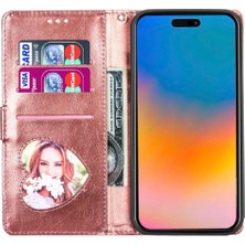 Mays Home1 IPhone 15 Için Fermuar Cep Durumda Artı Glitter Cüzdan Kılıf Manyetik Pu (Yurt Dışından)