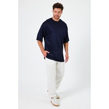 Alexander Gardi Alexandergardı Yırtmaçlı Basic Oversize T-Shirt (UN-70418)