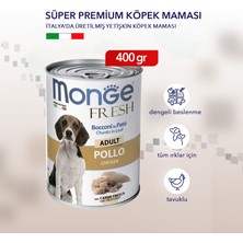 Monge Fresh Adult Chicken Tavuk Etli Yetişkin Köpek Maması Konserve 400 gr