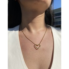 Pisay Takı ve Aksesuar Boş Kalp Düğüm Model Kadın Kolye
