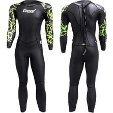 Cressi Kuwae Man Yüzücü Elbisesi Black/green-2mm - No:5 / Xl