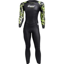 Cressi Kuwae Man Yüzücü Elbisesi Black/green-2mm - No:5 / Xl