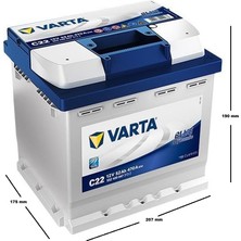 Varta Blue Dynamic C22 12 V 52 Ah 470 A(En) Akü