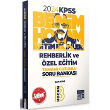 Benim Hocam Yayınları 2024 KPSS Eğitim Bilimleri Rehberlik ve Özel Eğitim Tamamı Çözümlü Soru Bankası - Can Köni