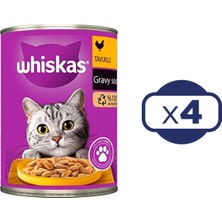 Whiskas Tavuklu Kedi Konserve 400 gr x 4 Adet