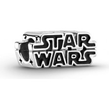 Dora & Dora Star Wars 3D Logo Charm 925 Ayar Gümüş