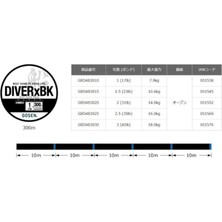 Gosen Diver-X Bk Bot Game Pe 4 Örgü 300MT Black Line - Pe 3