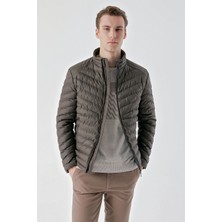 Morven  Erkek Haki Su Itici Rüzgar Geçirmez Dynamic Fit Rahat Kesim Şişme Mont