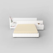 Valhalla Premium Krem 120X200 Tek Kişilik Lastikli Penye Çarşaf