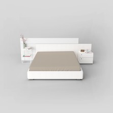 Valhalla Premium Bej 90X200 Tek Kişilik Lastikli Penye Çarşaf