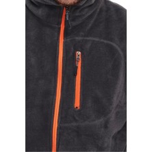 Bast10 Store Erkek Polar Tam Fermuarlı 3 Cepli Outdoor Polar Füme Ceket Tactical Flecee Polar