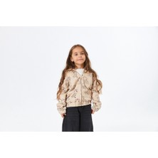 SCK-1322 Serbend Kids Kız Çocuk Kapüşonlu Fermuarlı Sweat