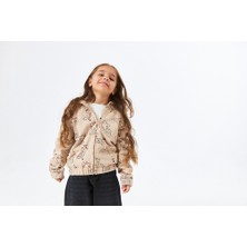 SCK-1322 Serbend Kids Kız Çocuk Kapüşonlu Fermuarlı Sweat