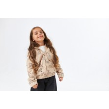 SCK-1322 Serbend Kids Kız Çocuk Kapüşonlu Fermuarlı Sweat