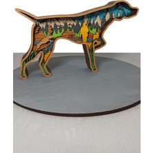 Wood-X Ahşap Mdf Çok Katmanlı Av Köpeği Dekoratif Obje