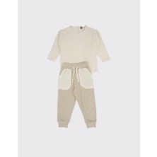 RG Brand Unisex Çocuk Yazlık Müslin Bluz & Ribana Eşofman Takım