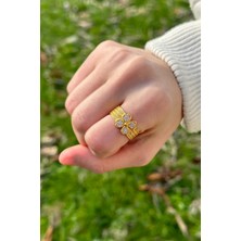 ÇGK KUYUMCULUK  Hasır Yonca Altın Yüzük CGKYZK0214