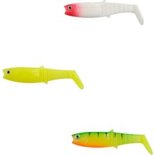 Remixon Buster Shad 10CM Silikon Yem (25 Adet) Whıte Black-Standart