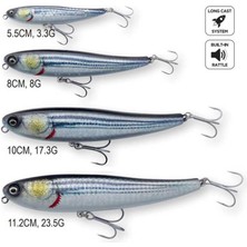 Savage Gear Bullet Mullet 5.5 cm 3.3gr Sahte Balık Ls Illusion White