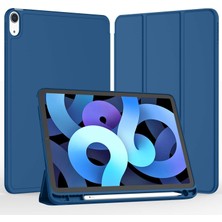 Five-E Apple iPad Air 4. Nesil 10.9 (2020) Kalemlikli Uyku Modlu Yatay Standlı Stromix Smart Kılıf A2316 A2324 A2325 A2072