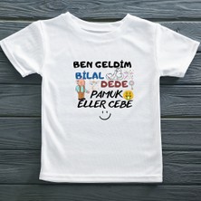 Asilcom Ben Geldim Dede Pamuk Eller Cebe Yazılı Bebek Tişört