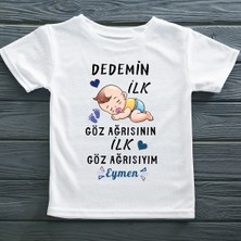 Asilcom Dedemin Ilk Göz Ağrısının Ilk Göz Ağrısıyım Yazılı Erkek Çocuk Tişörtü