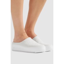 Nike Air Force 1 Lover Xx Leather Sneaker Kadın Hakiki Deri Terlik Kırık Beyaz