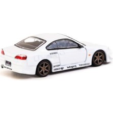 Tarmac Works & Vertex 1/64 Ölçek Model Araç T64G-023-WH Nissan Silvia S15 White Metallic / Lamley Special Edition