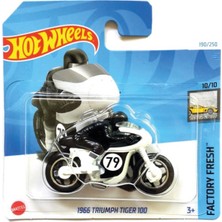 Hot Wheels 1/64 Ölçek Tekli Regular Arabalar HRY62 Factory Fresh / 1966 Triumph Tiger 100