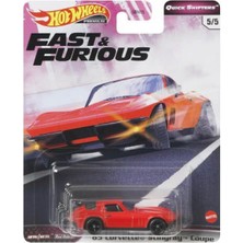 Hot Wheels 1/64 Ölçek Fast & Furious Temalı Premium Yurt Dışı Araçlar GJR78 '65 Corvette Stingray Coupe