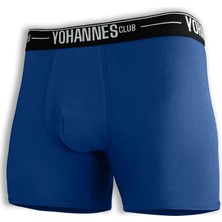 Yohannes Club Yohannesclub,erkek, Özel Bölmeli Pamuklu Boxer,rahat, Şık, Sağlıklı, Tekli, Saks Mavisi