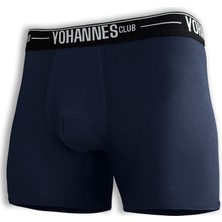Yohannes Club Yohannesclub,erkek, Özel Bölmeli Pamuklu Boxer,rahat, Şık, Sağlıklı, Tekli, Lacivert