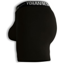 Yohannes Club Yohannesclub,erkek, Özel Bölmeli Pamuklu Boxer,rahat, Şık, Sağlıklı, Tekli, Siyah