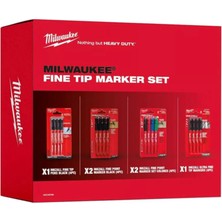 Ince Uçlu Marker 24 Parça Set Milwaukee T4932492096