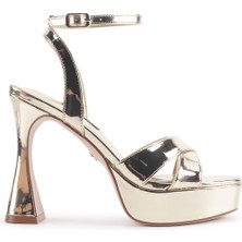 Nine West Veneza 4pr Altın Kadın Topuklu Sandalet