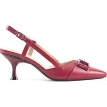 Nine West Alyn 4pr Bordo Kadın Topuklu Ayakkabı