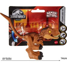 Jurassic World Dinozor Figür Tyrannosaurus Rex Bendy Biters Mattel Lisanslı Orjinal Oyuncak