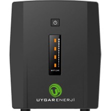 Uygar Enerji Tuna 1200 Va Lıne Interactıve Yeni Nesil Akü Kesintisiz Güç Kaynağı Ups (2X12V7AH)