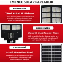 Emenec 1200W Güneş Enerjili LED Aydınlatma | Solar Aydınlatma | Solar Lamba | Solar Bahçe Armatür