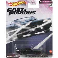 Hot Wheels 1/64 Ölçek Fast & Furious Temalı Premium Yurt Dışı Araçlar GJR82 '70 Plymouth Aar Cuda
