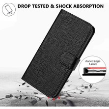 MY Boutique1 Onur Için Telefon Kılıfı 200 Pu Deri Cüzdan Litchi Desen Flip Folio Kart (Yurt Dışından)