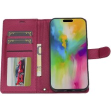 MY Boutique1 IPhone 16 Için Flip Case Artı Kickstand Pu Deri Bölünmüş Deri Cüzdan 2 1 (Yurt Dışından)